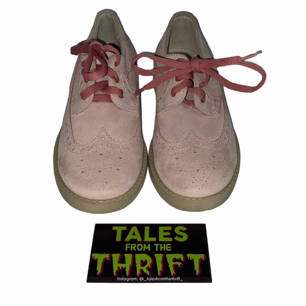 Brooks Brothers Pink Girls Suede Wingtip Shoes - Picture 3 of 11